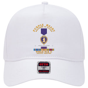 Baseball Cap - Purple Heart - WIA w VN SVC w Purple Heart Ribbon