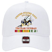 Load image into Gallery viewer, Baseball Cap - Navy - Seabee - Vietnam Veteran - Vers1
