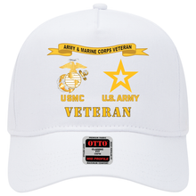Load image into Gallery viewer, Baseball Cap - USMC - Army Veteran - EGA - Army Star X 300

