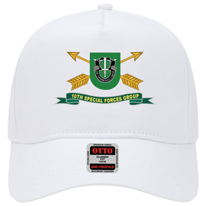 Baseball Cap - 10th Special Forces Group - Flash w Br - Ribbon X 300