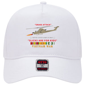 Baseball Cap - AH-1 Cobra - Snake Attack - Slicks are for Kids w VN SVC