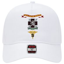 Load image into Gallery viewer, Baseball Cap - Army - 130th Station Hospital - Ribbon - DUI - Army Medical Specialist Corps Branch X 300
