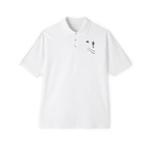 Load image into Gallery viewer, Men&#39;s Piqué Polo - Moon Landing Walk
