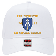 Load image into Gallery viewer, Baseball Cap - 8th Infantry Division - SSI w E Co. 708th MT BN - Baumholder, Germany X 300
