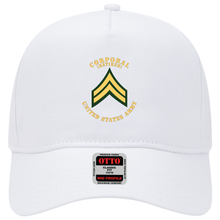 Load image into Gallery viewer, Baseball Cap - Army - Corporal - CPL - Retired - Flat X 300
