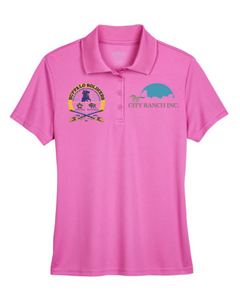 WOMENS Performance Polo Shirt - Buffalo Soldiers - City Ranch - Front Chest