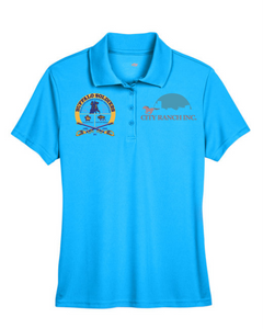 WOMENS Performance Polo Shirt - Buffalo Soldiers - City Ranch - Front Chest