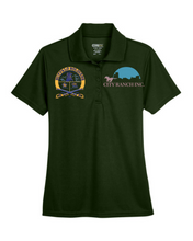 Load image into Gallery viewer, WOMENS Performance Polo Shirt - Buffalo Soldiers - City Ranch - Front Chest
