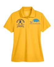 Load image into Gallery viewer, WOMENS Performance Polo Shirt - Buffalo Soldiers - City Ranch - Front Chest
