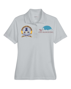 WOMENS Performance Polo Shirt - Buffalo Soldiers - City Ranch - Front Chest