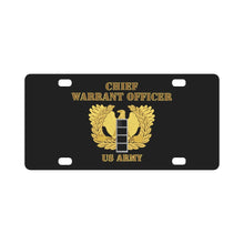 Load image into Gallery viewer, Emblem - Warrant Officer 4 - CW4 w Eagle - US Army Classic License Plate
