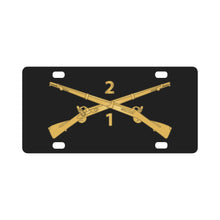 Load image into Gallery viewer, Army - 1st Battalion, 2nd Infantry Regiment Branch - wo Txt X 300 Classic License Plate
