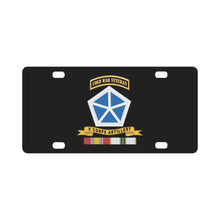 Load image into Gallery viewer, Army - V CORPS Artillery w Br - Ribbon COLD WAR Vet Tab X 300 Classic License Plate

