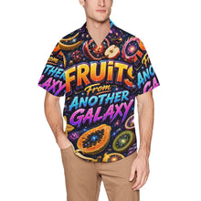 Load image into Gallery viewer, Fruits from another galaxy Men's All Over Print Hawaiian Shirt With Chest Pocket
