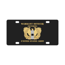 Load image into Gallery viewer, Army - Warrant Officer - W01 - Retired - Flat - Eagle and Bar X 300 Classic License Plate
