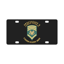 Load image into Gallery viewer, Army - Enlisted - SPEC 8 - Specialist 8 - Std - Combat Veteran X 300 Classic License Plate
