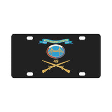 Load image into Gallery viewer, Army - 49th Infantry Division - HQ Headquarters w Br - DUI - Ribbon X 300 Classic License Plate
