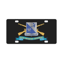 Load image into Gallery viewer, Army - 66th Infantry Regiment - DUI w Br - Ribbon X 300 Classic License Plate
