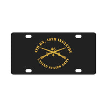 Load image into Gallery viewer, 4th Bn 46th Infantry Regt - Infantry Br Classic License Plate
