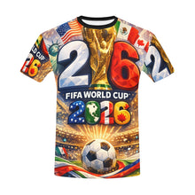 Load image into Gallery viewer, FIFA World Cup 2026 celebration Men's All Over Print Crew Neck T-Shirt
