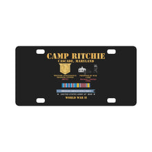 Load image into Gallery viewer, Camp Ritchie - Cascade, Maryland - MITC, POW Camp w SVC AMCAM - WWII X 300 Classic License Plate
