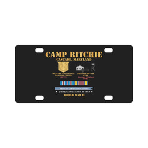 Camp Ritchie - Cascade, Maryland - MITC, POW Camp w SVC AMCAM - WWII X 300 Classic License Plate