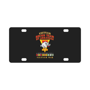 RECON TEAM - Recon Team - RT Arkansas - Razor - Vietnam War w VN SVC Classic License Plate