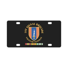Load image into Gallery viewer, Army - Vietnam Vietnam Vet w 1st Signal Brigade X 300 Classic License Plate
