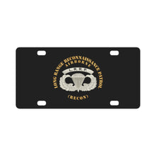 Load image into Gallery viewer, SOF - Airborne Badge - LRRP X 300 Classic License Plate
