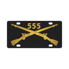 Load image into Gallery viewer, Army - 555th Infantry Regiment Branch wo Txt X 300 Classic License Plate
