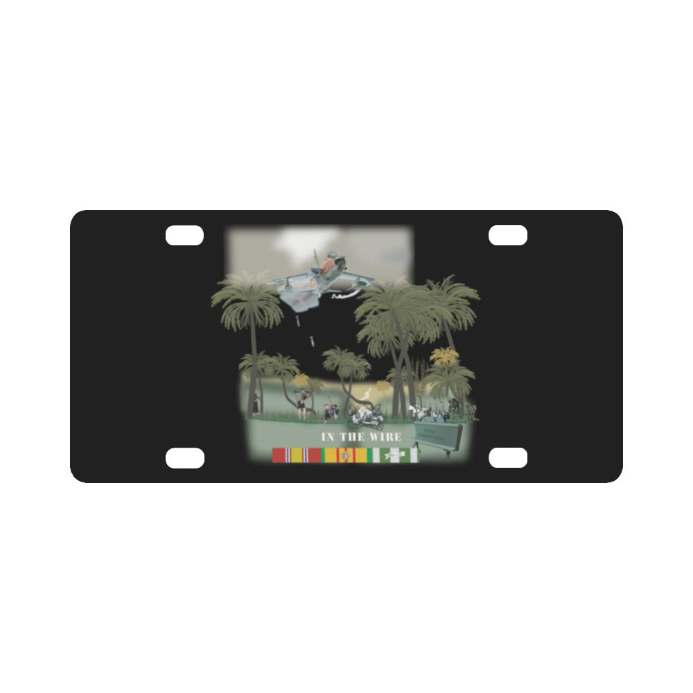 Army - In the Wire - Vietnam w Close Air Strike Classic License Plate