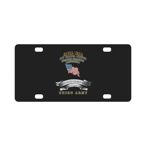 Civil War - 1st United States Colored Infantry Regiment with USCT Bureau Banner - USA X 300 Classic License Plate