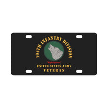Load image into Gallery viewer, Army - SSI - 104th Infantry Division - Nightfighters - US Army Veteran X 300 Classic License Plate

