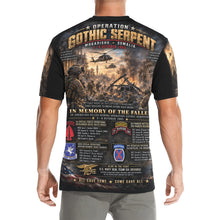 Load image into Gallery viewer, Operation Gothic Serpent, Mogadishu, Somalia, 1993,  Tribute Tee — A Memorial to Those Who Gave All, "No Man Left Behind"
