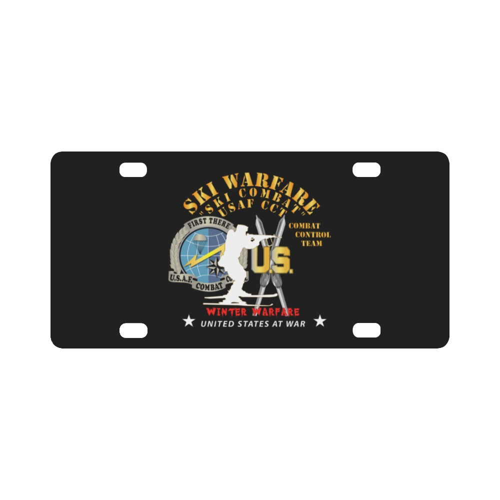 SOF - USAF Combat Control Team - Ski Warfare - Ski Combat - Winter Warfare X 300 Classic License Plate