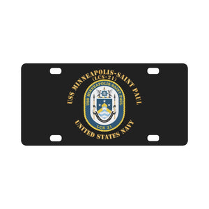 Navy - USS Minneapolis-Saint Paul (LCS-21) X 300 Classic License Plate