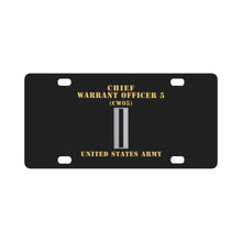 Load image into Gallery viewer, Army - Chief Warrant Officer 5 - CW05 - Flat - X 300 Classic License Plate
