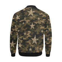 Load image into Gallery viewer, Bomber Jacket - Distressed Camo Stars Pattern

