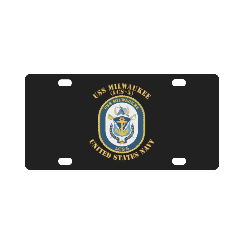 Navy - USS Milwaukee (LCS-5) X 300 Classic License Plate