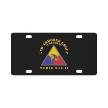 Load image into Gallery viewer, Army - 5th Armored Group (Colored) - DUI - WWII X 300 Classic License Plate
