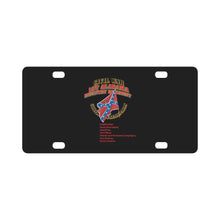 Load image into Gallery viewer, Civil War - 1st Alabama Infantry Regiment - CSA X 300 Classic License Plate
