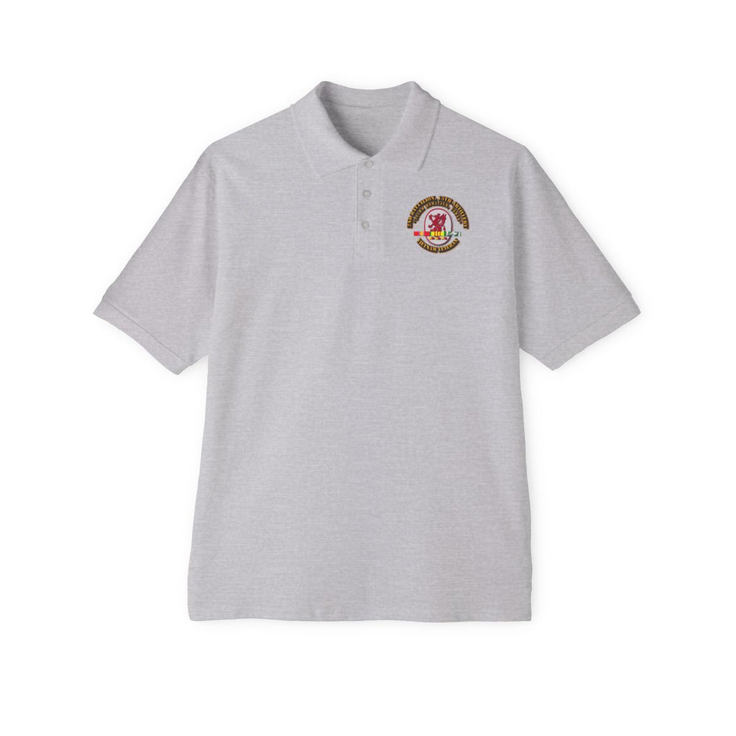 Men's Piqué Polo - 2nd Battalion, 13th Artillery with SVC Ribbon