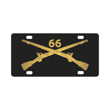 Load image into Gallery viewer, Army - 66th Infantry Regiment - Infantry Br X 300 Classic License Plate
