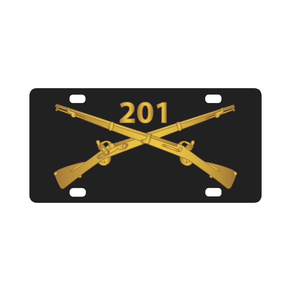 Army - 201st Infantry Regiment Branch wo Txt X 300 Classic License Plate