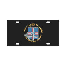 Load image into Gallery viewer, Army - 190th Glider Infantry Regiment - 13th AIrborne Division w C47 Towing Glider X 300 Classic License Plate
