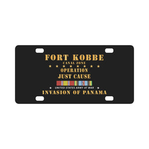 Just Cause - Fort Kobbe - CZ w Svc Ribbons - HAT X 300 Classic License Plate