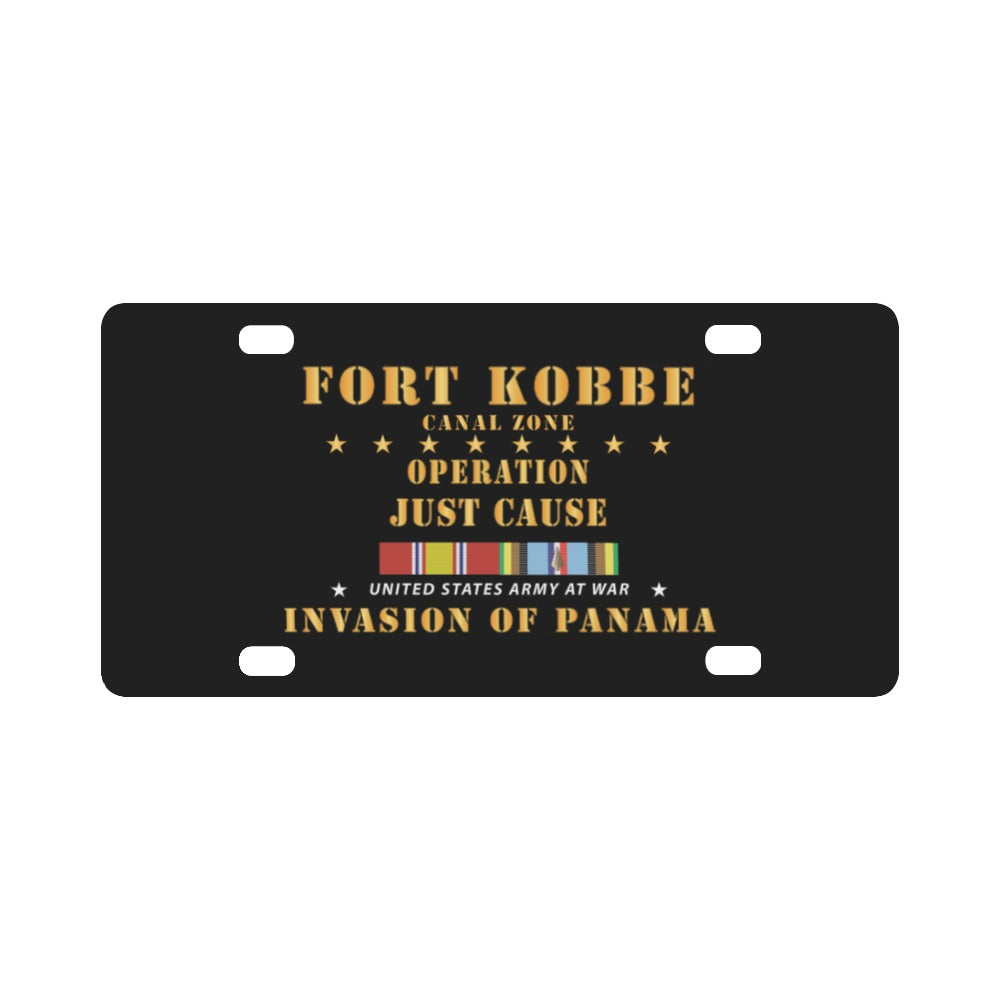 Just Cause - Fort Kobbe - CZ w Svc Ribbons - HAT X 300 Classic License Plate