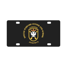 Load image into Gallery viewer, SOF - JFKSWCS - SSI wo Backgrnd Classic License Plate
