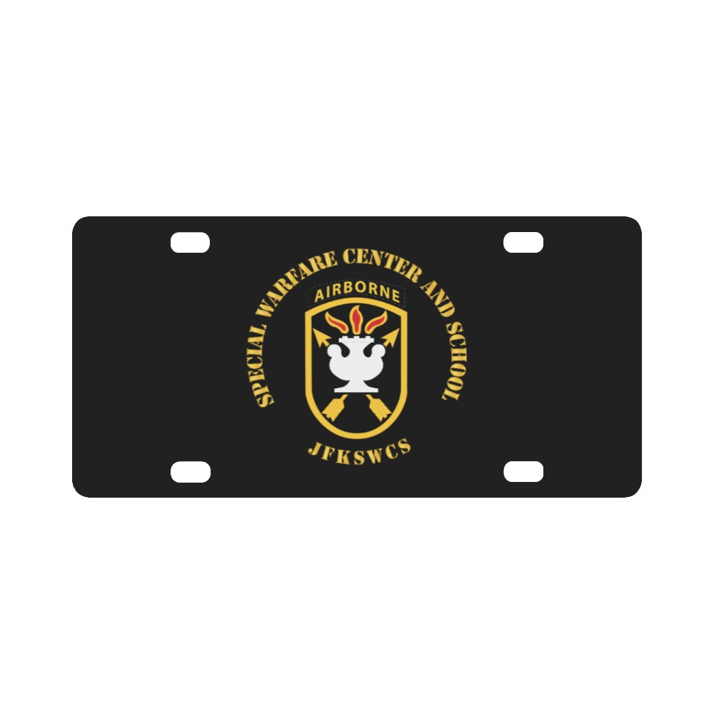 SOF - JFKSWCS - SSI wo Backgrnd Classic License Plate