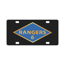 Load image into Gallery viewer, SI - 6th Ranger Battalion - Ranger Diamond - WWII X 300 Classic License Plate
